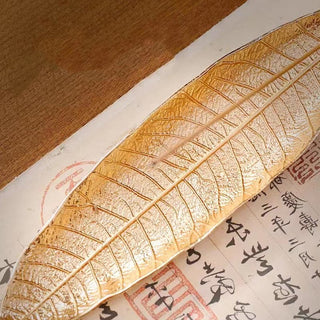 Buddha Gift Alloy Oriental Leaf Healing Incense Burner Decoration