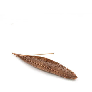 Buddha Gift Alloy Oriental Leaf Healing Incense Burner Decoration