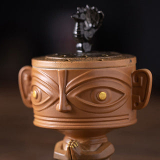 Buddha Gift Sanxingdui Healing Ceramic Incense Burner Desk Decoration