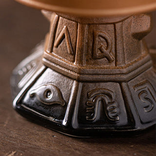 Buddha Gift Sanxingdui Healing Ceramic Incense Burner Desk Decoration