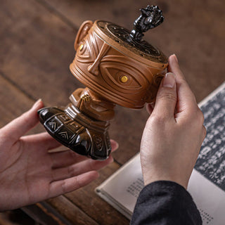 Buddha Gift Sanxingdui Healing Ceramic Incense Burner Desk Decoration