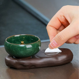 Buddha Gift Tang Dynasty Lady Food Healing Ceramic Incense Burner Desk Decoration