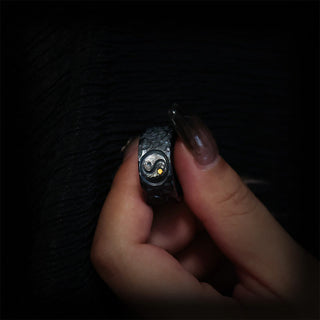 Buddha Gift 999 Sterling Silver Yin Yang Balance Ring