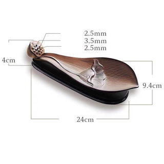 Buddha Gift Lotus Pod Zen Healing Brown Ceramic Stick Incense Burner Decoration