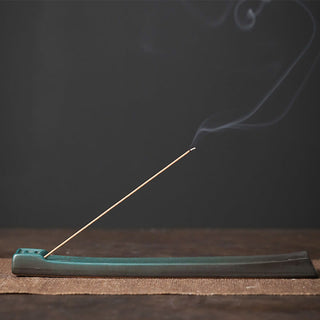 Buddha Gift Moon Rabbit PiXiu Mountain Healing Ceramic Stick Incense Burner Decoration