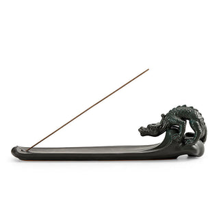 Buddha Gift Moon Rabbit PiXiu Mountain Healing Ceramic Stick Incense Burner Decoration