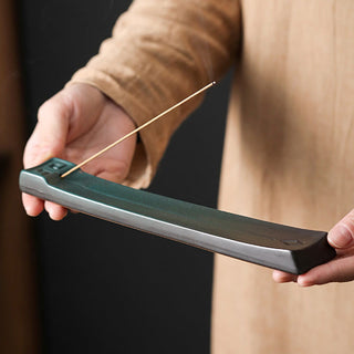 Buddha Gift Moon Rabbit PiXiu Mountain Healing Ceramic Stick Incense Burner Decoration