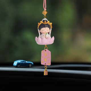 Buddha Gift Lotus Avalokitesvara Buddha Fu Character Wealth Car Hanging Decoration