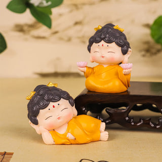 Buddha Gift Meditation Lotus Amitabha Buddha Resin Statue Compassion Home Decoration