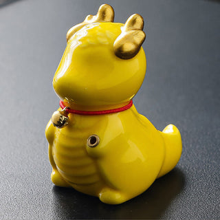 Buddha Gift Dragon Bell Healing Ceramic Incense Burner Desk Decoration