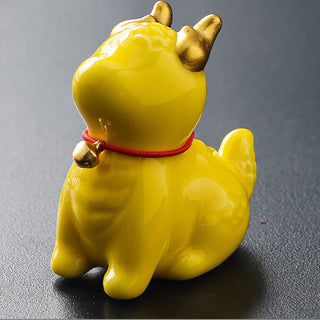 Buddha Gift Dragon Bell Healing Ceramic Incense Burner Desk Decoration