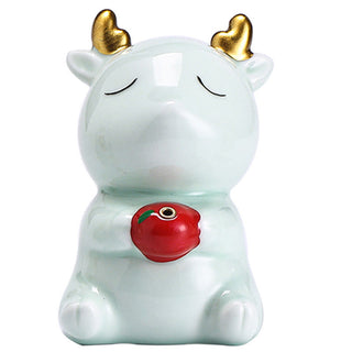 Buddha Gift Cute Deer Holder Healing Ceramic Incense Burner Desk Decoration