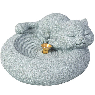 Buddha Gift Cute Lazy Standing Cat Healing Incense Burner Desk Decoration