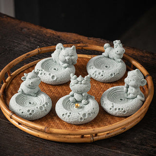 Buddha Gift Chinese Zodiac Healing Incense Burner Desk Decoration