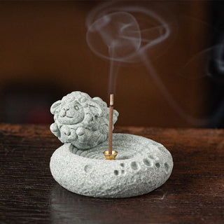 Buddha Gift Chinese Zodiac Healing Incense Burner Desk Decoration