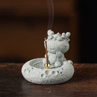 Buddha Gift Chinese Zodiac Healing Incense Burner Desk Decoration