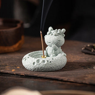 Buddha Gift Chinese Zodiac Healing Incense Burner Desk Decoration