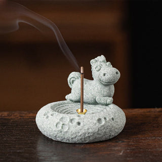 Buddha Gift Chinese Zodiac Healing Incense Burner Desk Decoration
