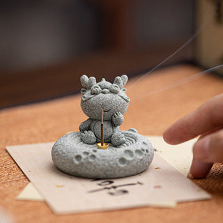 Buddha Gift Chinese Zodiac Healing Incense Burner Desk Decoration