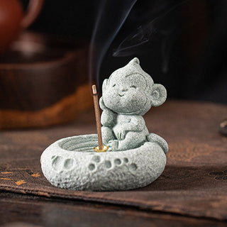 Buddha Gift Chinese Zodiac Healing Incense Burner Desk Decoration