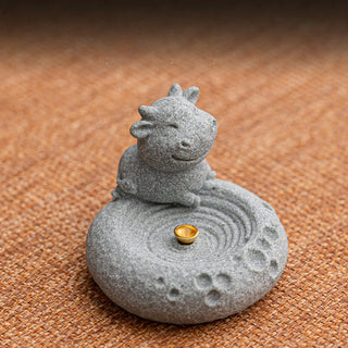 Buddha Gift Chinese Zodiac Healing Incense Burner Desk Decoration