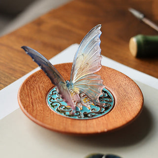 Buddha Gift Butterfly Healing Incense Burner Desk Decoration