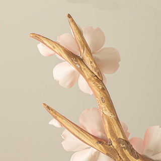 Buddha Gift Blooming Plum Blossom Branches Ceramic Healing Incense Burner Desk Decoration