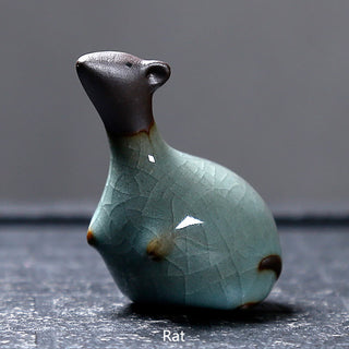 Buddha Gift Chinese Zodiac Ceramic Tea Pet Home Decoration