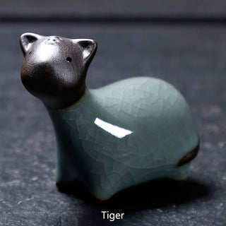 Buddha Gift Chinese Zodiac Ceramic Tea Pet Home Decoration