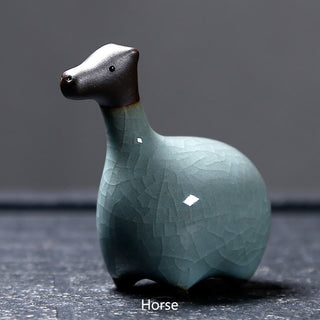 Buddha Gift Chinese Zodiac Ceramic Tea Pet Home Decoration