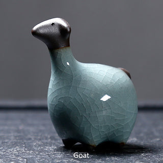 Buddha Gift Chinese Zodiac Ceramic Tea Pet Home Decoration