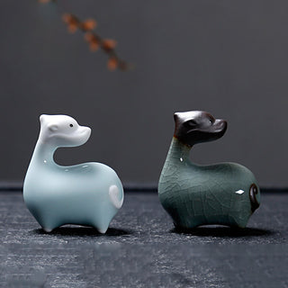 Buddha Gift Chinese Zodiac Ceramic Tea Pet Home Decoration