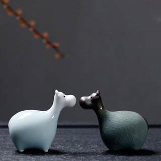 Buddha Gift Chinese Zodiac Ceramic Tea Pet Home Decoration