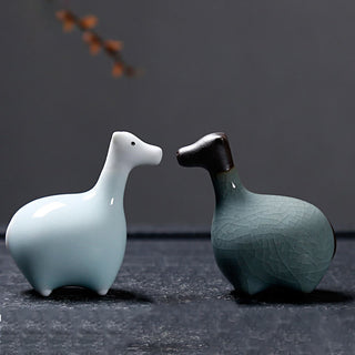 Buddha Gift Chinese Zodiac Ceramic Tea Pet Home Decoration