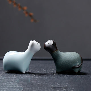 Buddha Gift Chinese Zodiac Ceramic Tea Pet Home Decoration