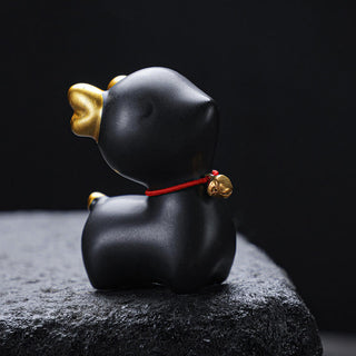 Buddha Gift Mini Deer Tea Pet Ceramic Home Desk Figurine Decoration