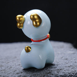 Buddha Gift Mini Deer Tea Pet Ceramic Home Desk Figurine Decoration