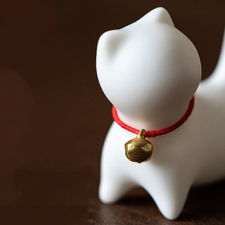 Buddha Gift Mini Cute Standing Lying Cat Tea Pet Ceramic Home Desk Figurine Decoration