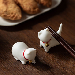 Buddha Gift Mini Cute Standing Lying Cat Tea Pet Ceramic Home Desk Figurine Decoration