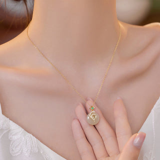 Buddha Gift 925 Sterling Silver Fu Character Hetian Jade Peace Buckle Year Of The Snake Luck Necklace Pendant