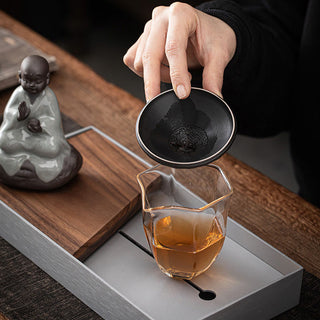 Buddha Gift Little Zen Monk Hat Strainer Ceramic Tea Accessories Figurine Home Decoration