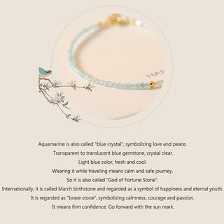 Buddha Gift 2mm Turquoise Pearl Ultra-thin Beads 14k Gold Plated Copper Wisdom Bracelet