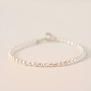 Buddha Gift 2mm Natural Pearl Ultra-thin Beads 14k Gold Plated Copper Wisdom Bracelet