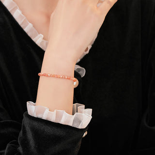 Buddha Gift 3mm Sun Stone Ultra-thin Beads 14k Gold Plated Copper Wealth Bracelet