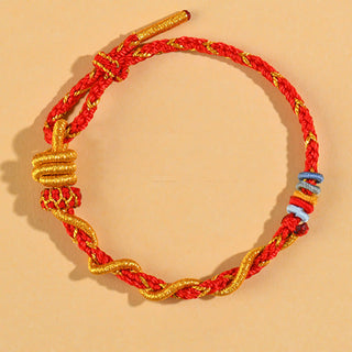 Buddha Gift Colorful String Snake Dragon Year of the Snake Luck Bracelet