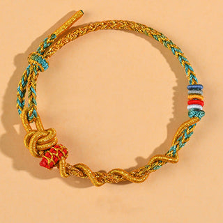 Buddha Gift Colorful String Snake Dragon Year of the Snake Luck Bracelet