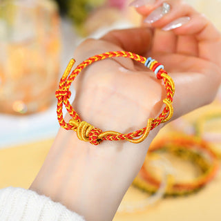 Buddha Gift Colorful String Snake Dragon Year of the Snake Luck Bracelet