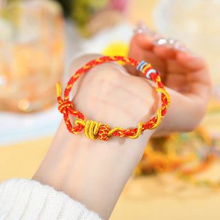 Buddha Gift Colorful String Snake Dragon Year of the Snake Luck Bracelet