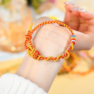 Buddha Gift Colorful String Snake Dragon Year of the Snake Luck Bracelet