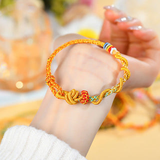 Buddha Gift Colorful String Snake Dragon Year of the Snake Luck Bracelet